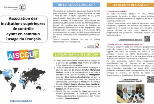 Brochure de présentation de l'Aisccuf